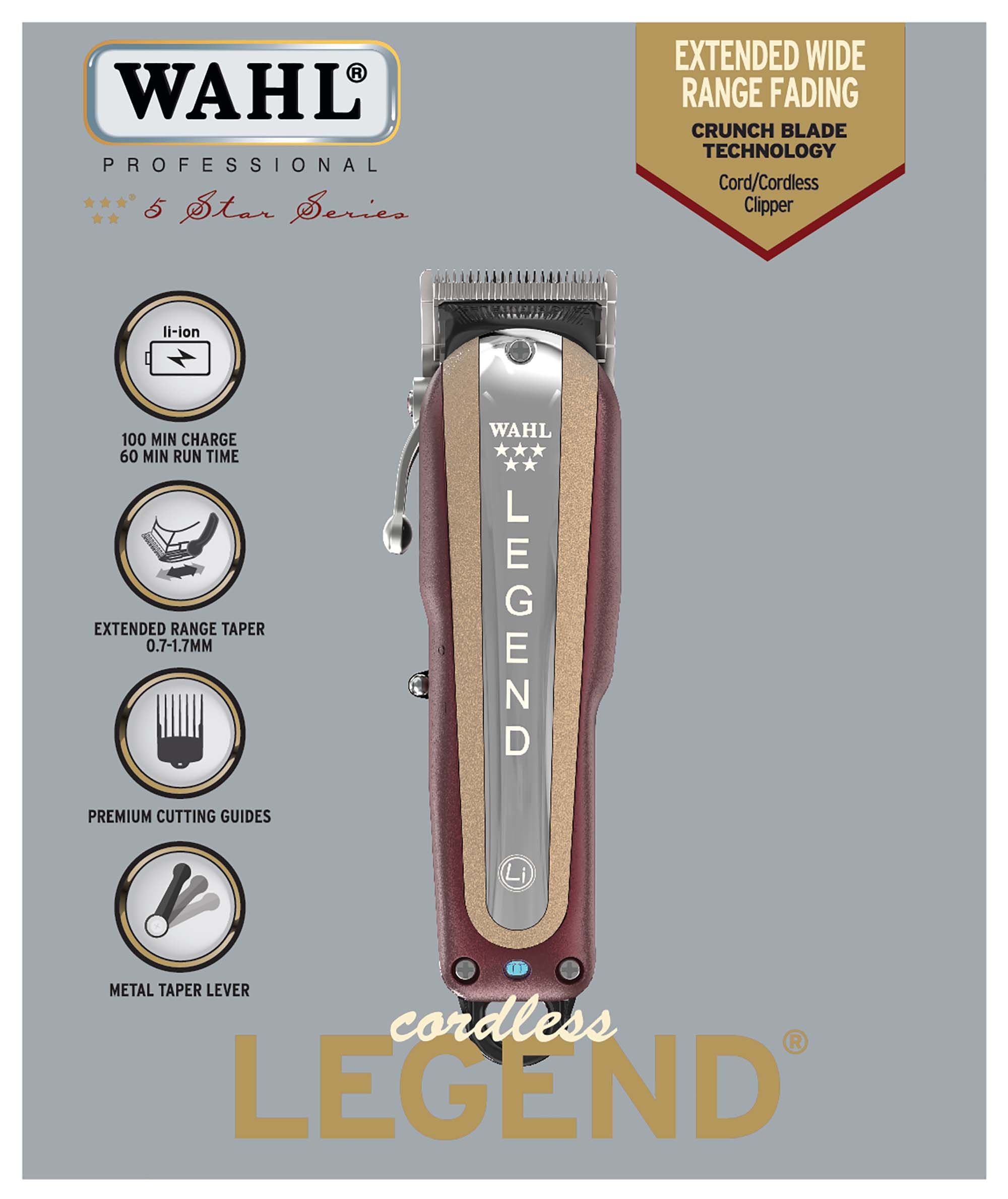 Wahl Pro Cordless Legend Clipper – view 3