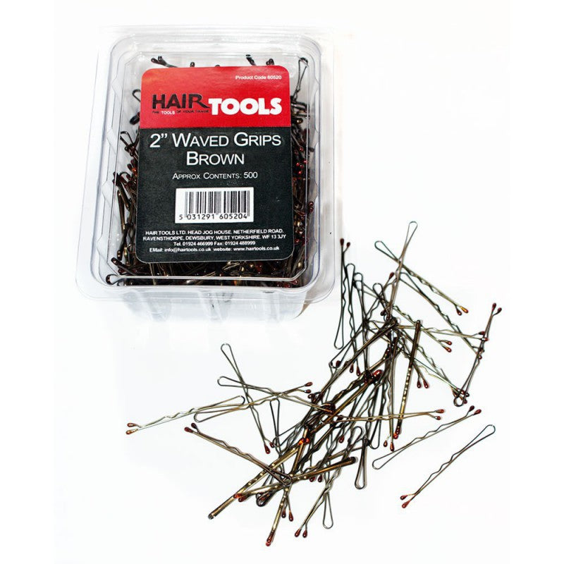 Hairtools 2" Waved Kirby Grips 500pk – pack of grips by Hairtools