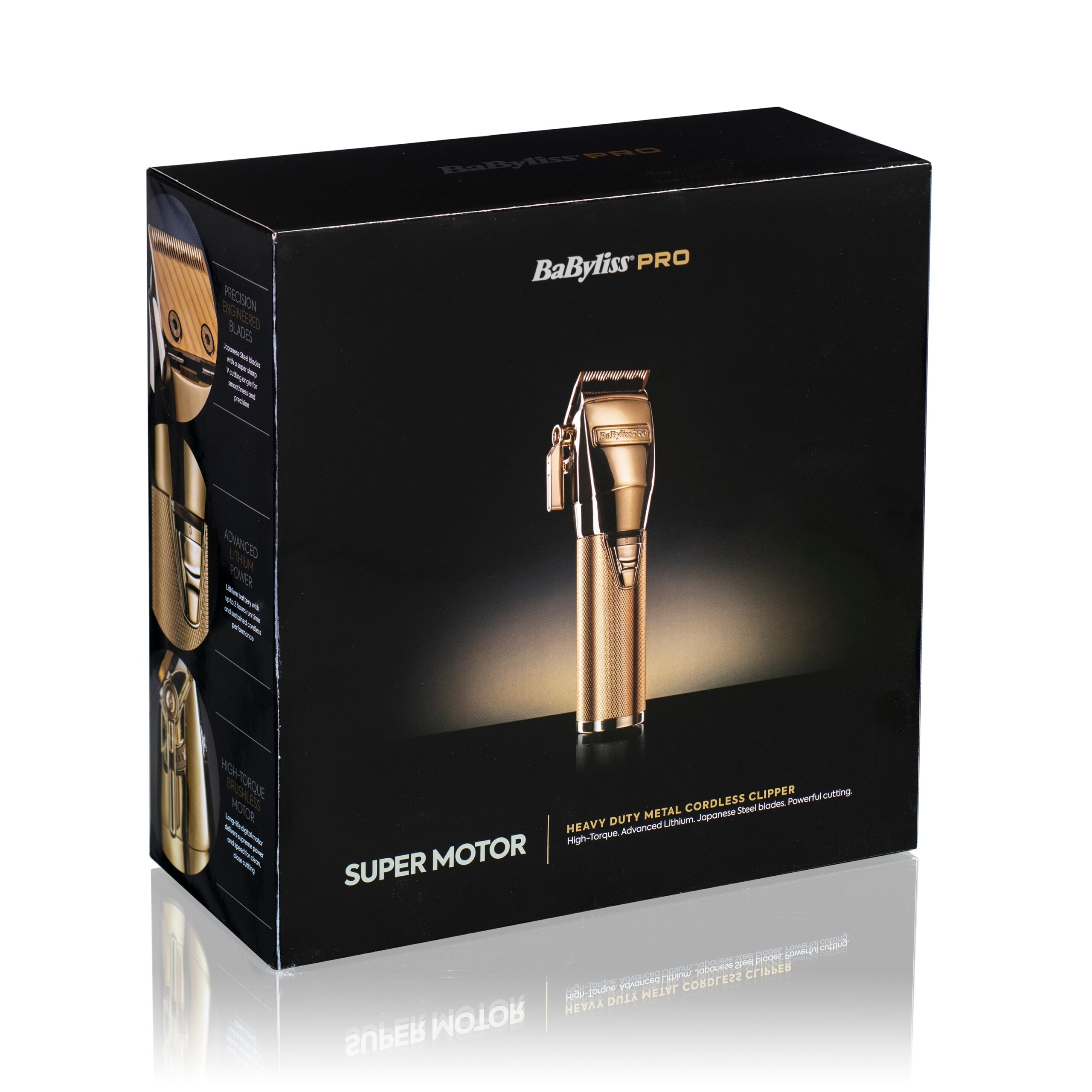 BaByliss Pro Cordless Super Motor Clipper (Gold) – view 4