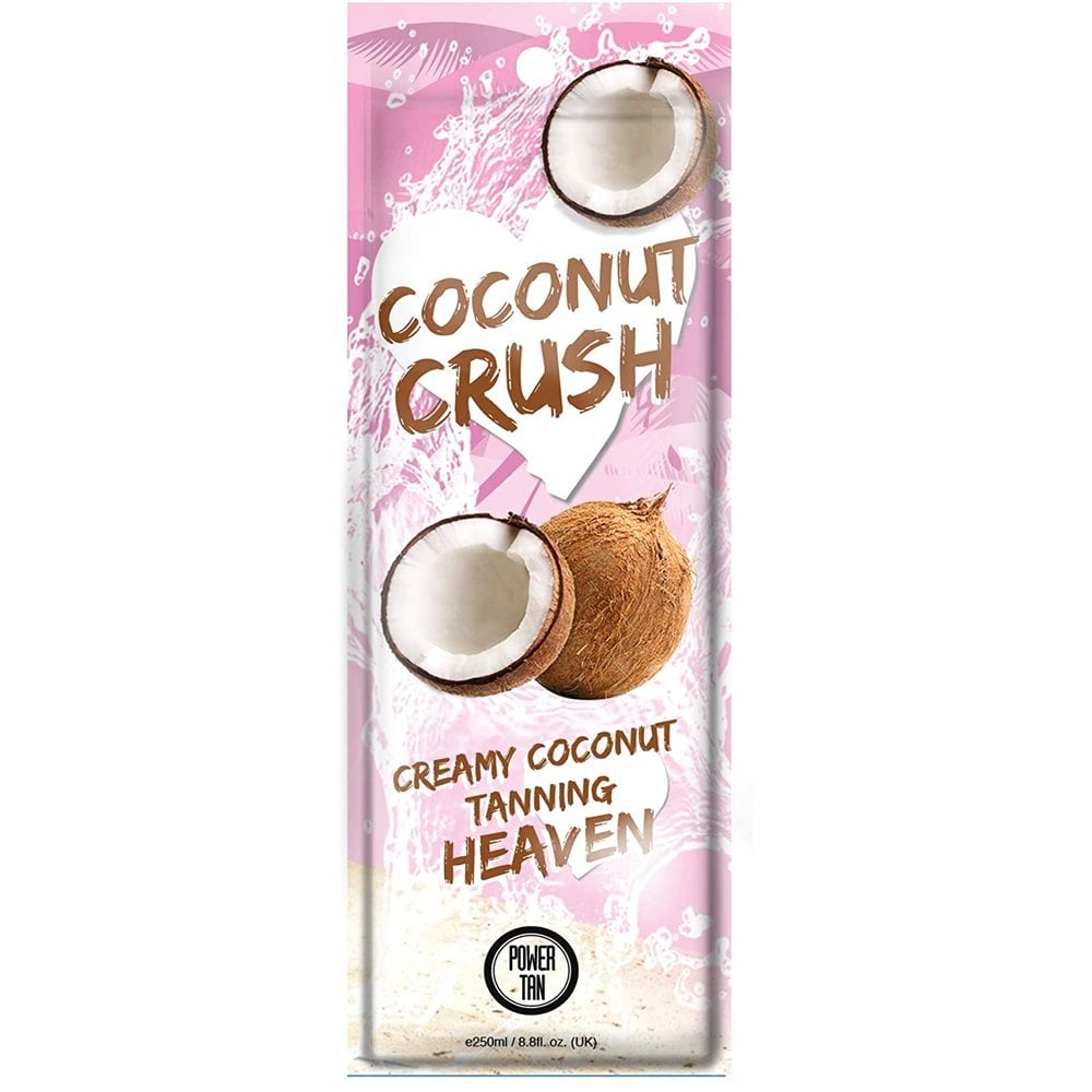 Power Tan Coconut Crush (20ml Sachet) – sunbed tanning product by Power Tan