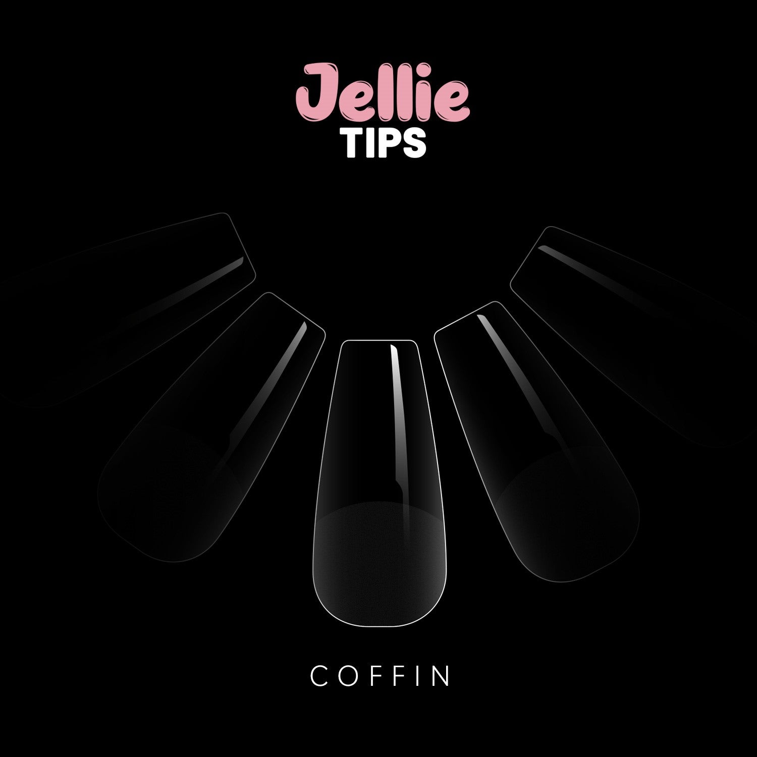 Halo Jellie Tips (Coffin) – set of tips by Pure Nails