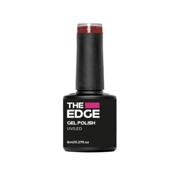 The Edge Gel Polish 8ml | The Rustic Red Glitter