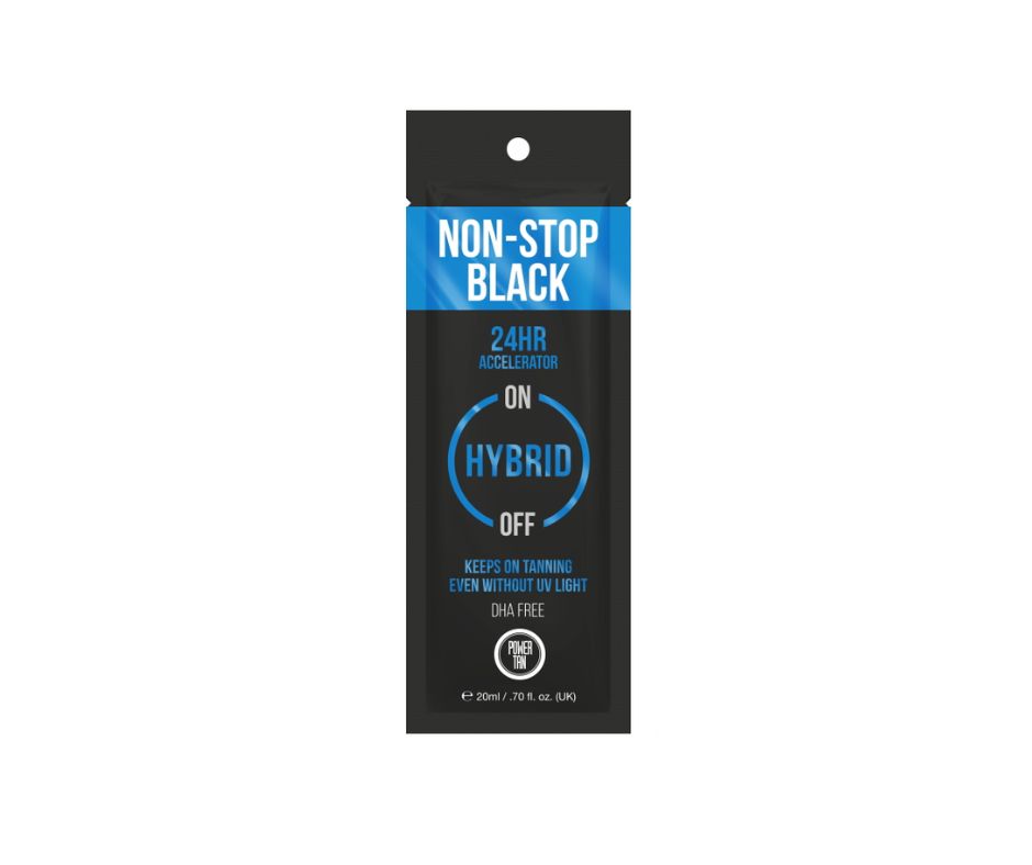 Power Tan Non Stop Accelerator Black Hybrid 20ml – accelerator by Power Tan