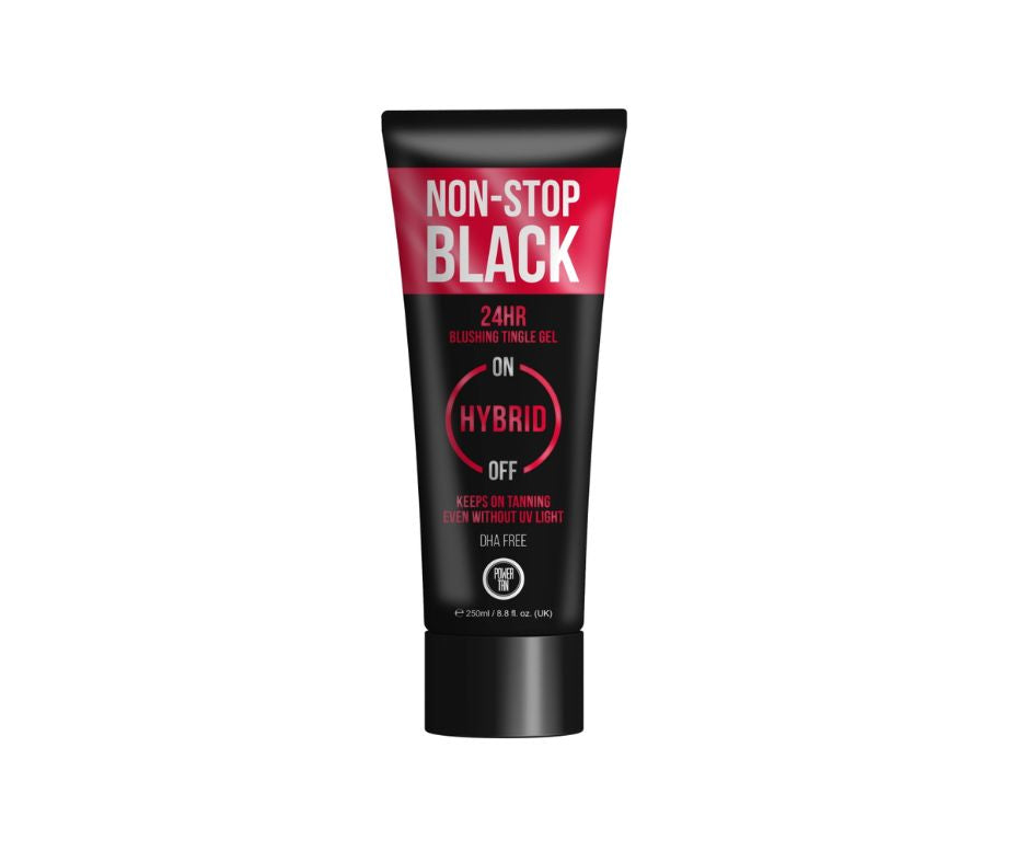 Power Tan Non Stop Tingle Black Hybrid Gelee 250ml – gel by Power Tan
