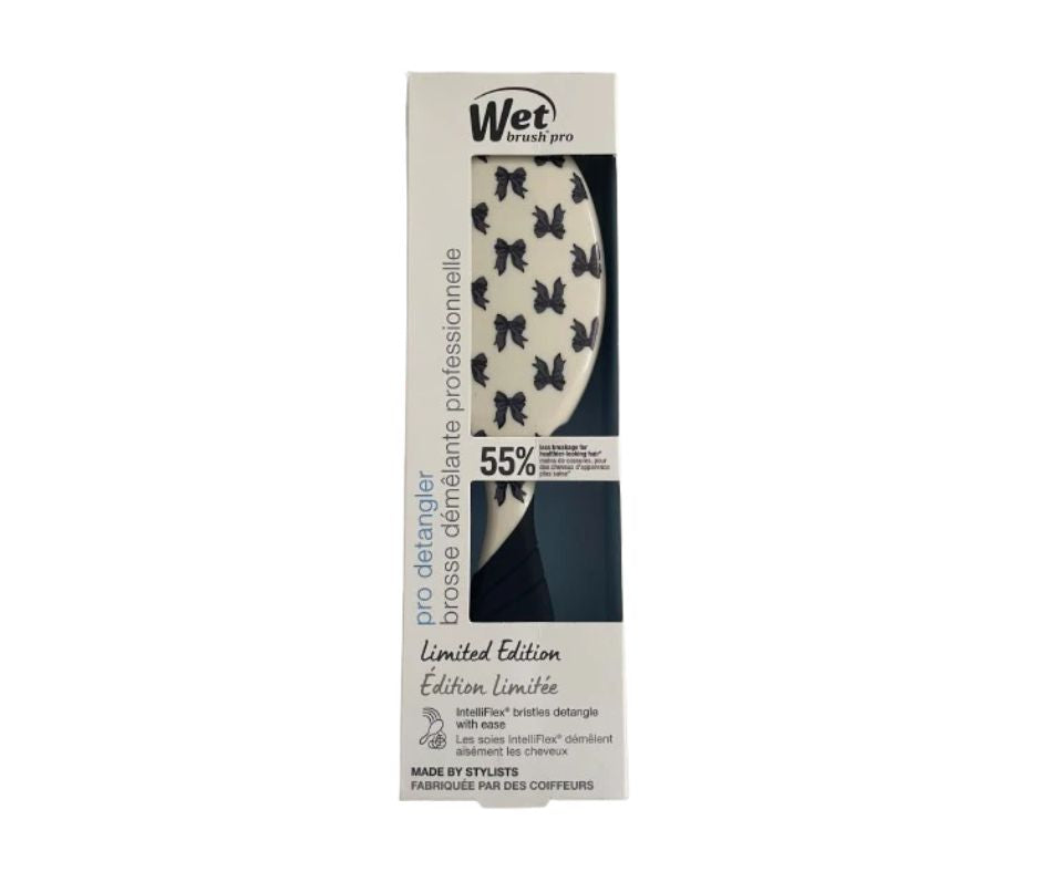 WetBrush Pro Detangler Bows On Bows Black – hair brush by Wet Brush