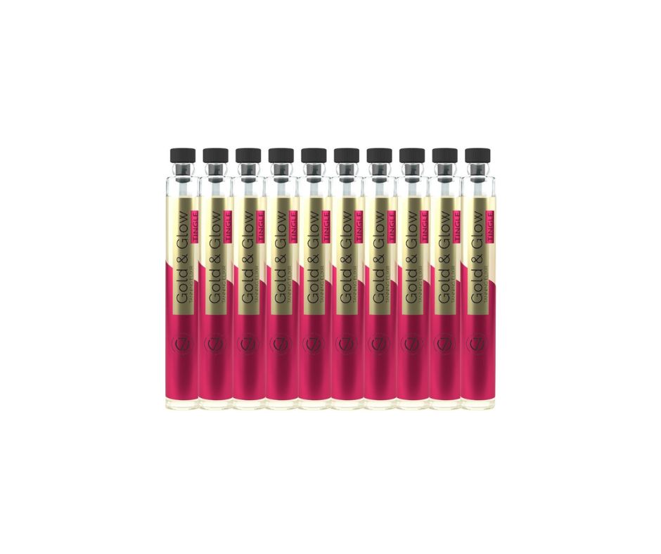 Seven Suns Gold & Glow Tingle Tanning Oil 5.7ml (10 Pack) – oil by SEVEN SUNS