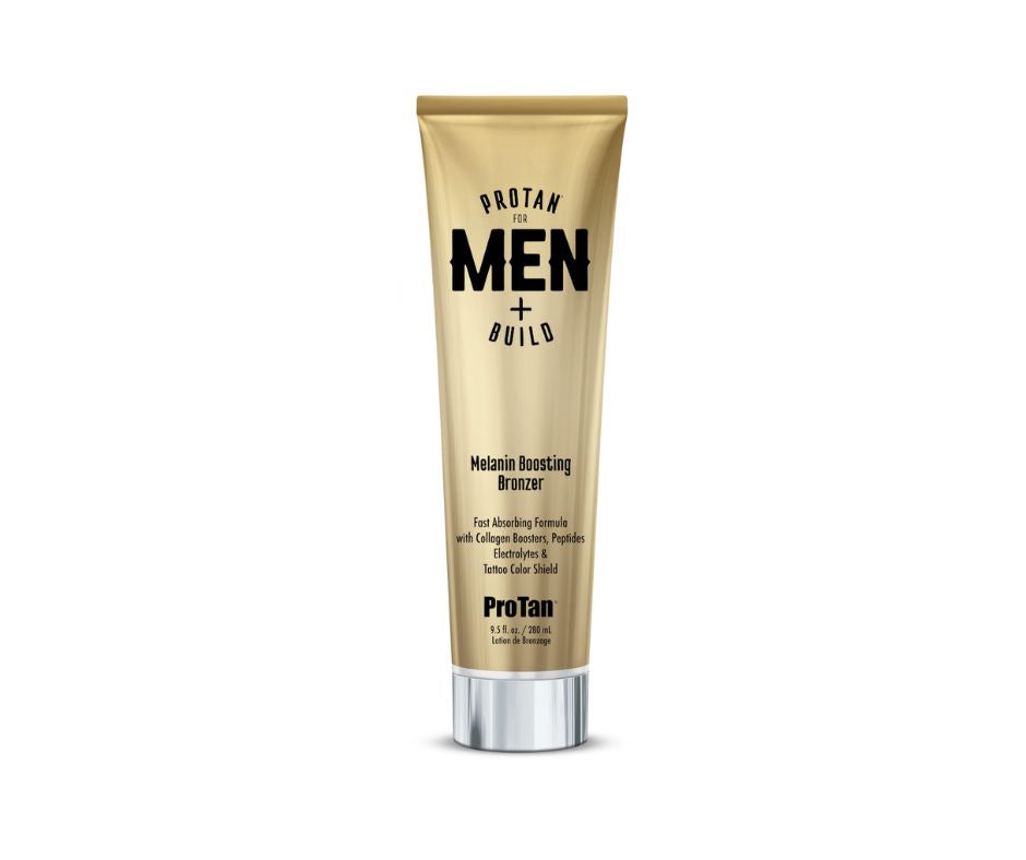 ProTan Men + Build Melanin Bronzer Bottle – bronzer by ProTan