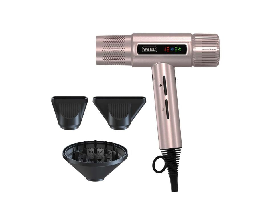 Wahl Pro Vanquish Rose Gold Digital Motor Hairdryer – hair dryer by WAHL