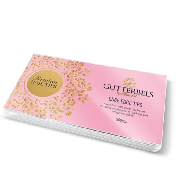 Glitterbels Cube Edge Nail Tips