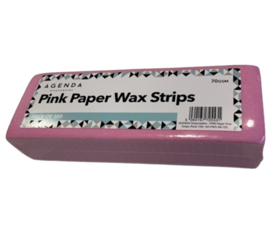 Agenda Paper Wax Strips x100 (Pink) – pack of strips by Agenda