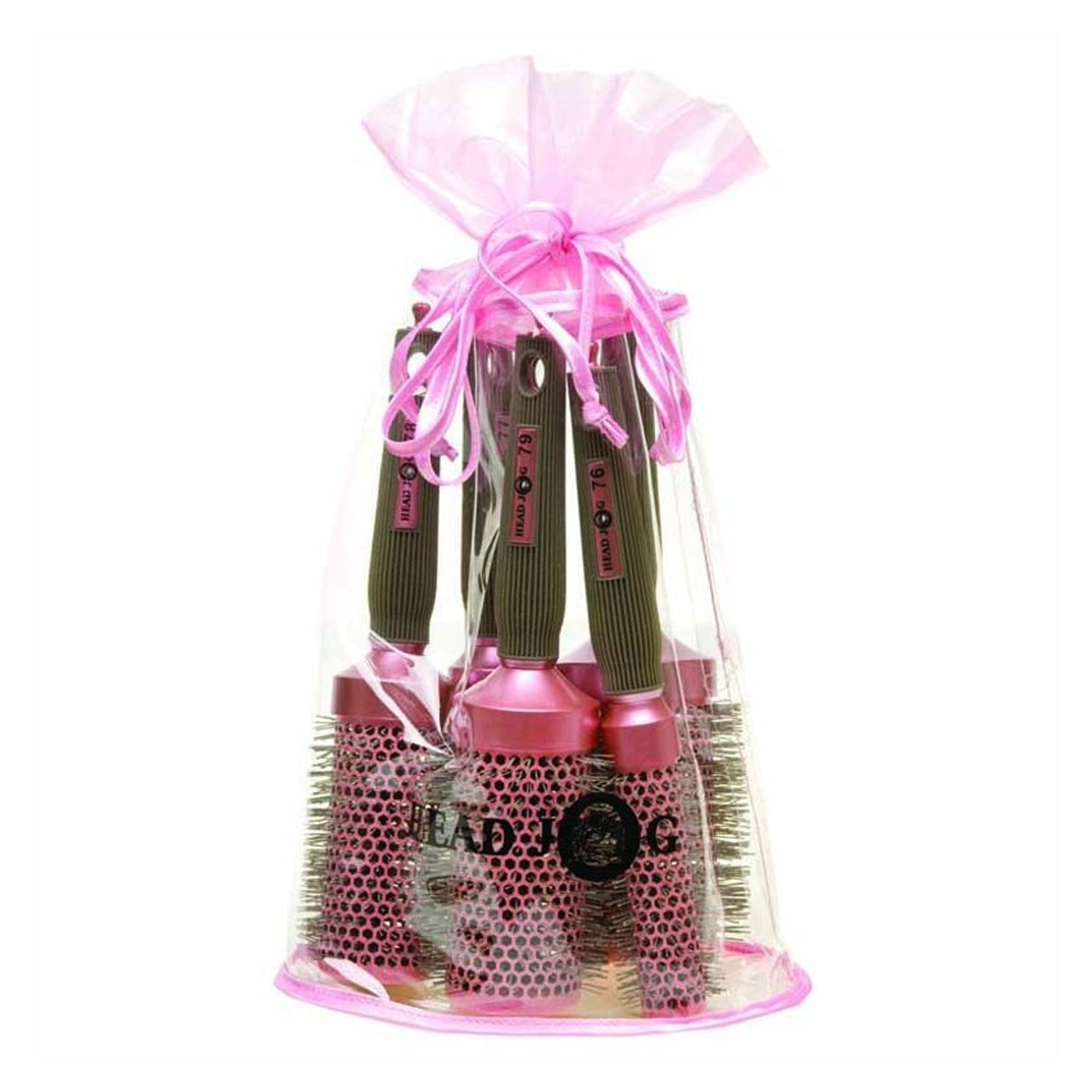 Head Jog Oval Pink Brush Set 76 80 – brush by Hairtools