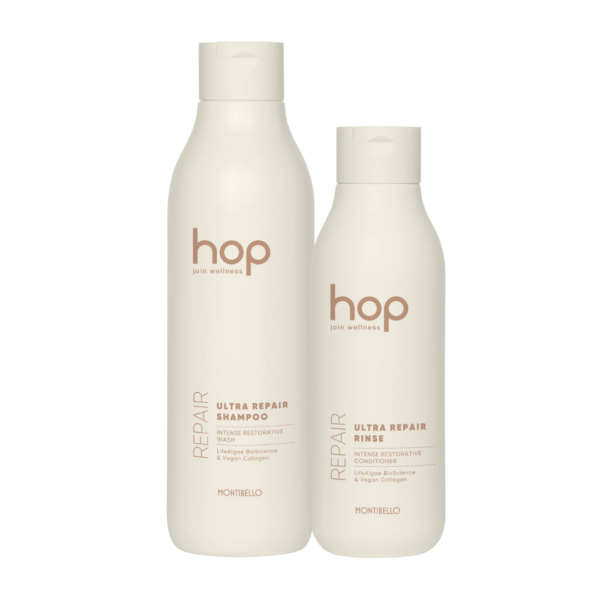 Montibello HOP Ultra Repair Shampoo 1000ml & Ultra Repair Rinse 750ml Duo