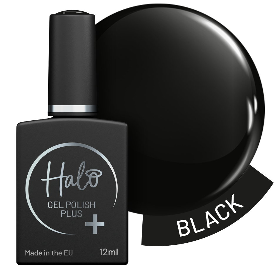 Halo Gel Polish Plus 12ml (Black) – gel polish by Halo