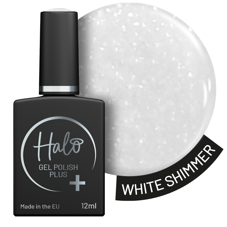 Halo Gel Polish Plus 12ml (White Shimmer) – gel polish by Halo