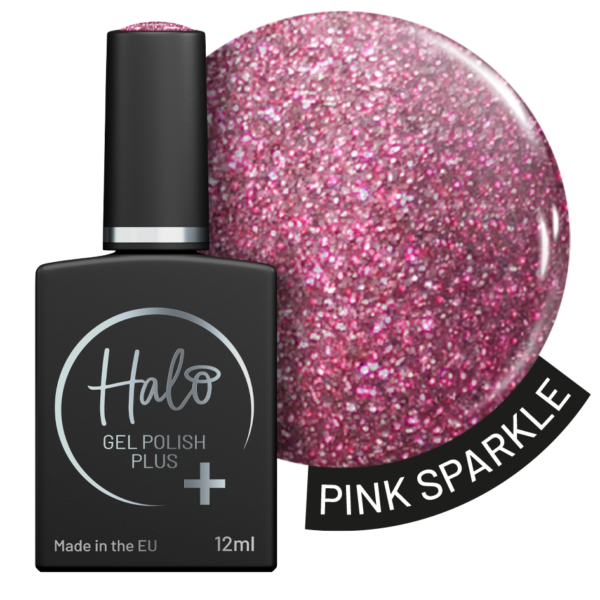 Halo Gel Polish Plus 12ml (Pink Sparkle)