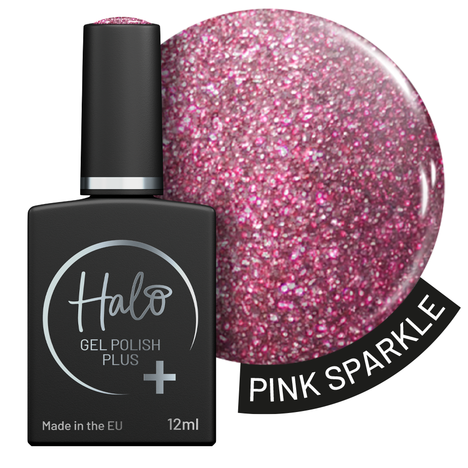 Halo Gel Polish Plus 12ml (Pink Sparkle) – gel polish by Halo