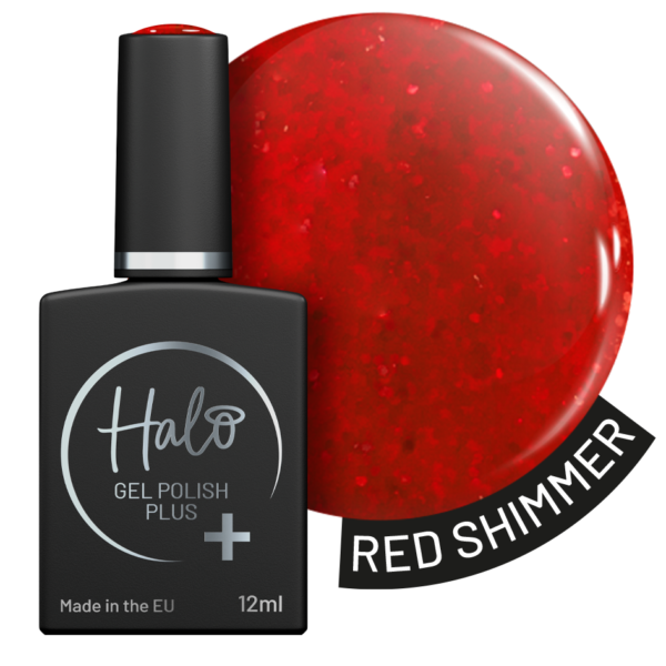 Halo Gel Polish Plus 12ml (Red Shimmer)