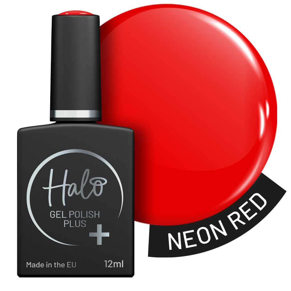 Halo Gel Polish Plus 12ml (Neon Red) – gel polish by Halo