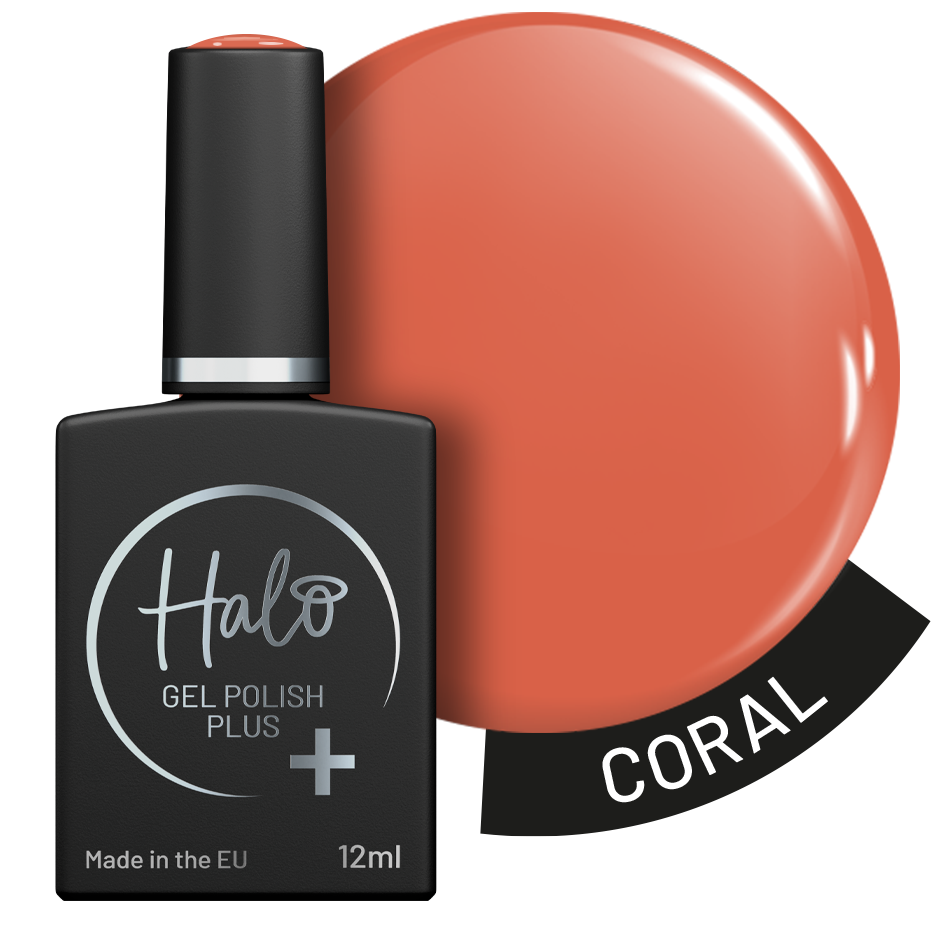 Halo Gel Polish Plus 12ml (Coral) – gel polish by Halo