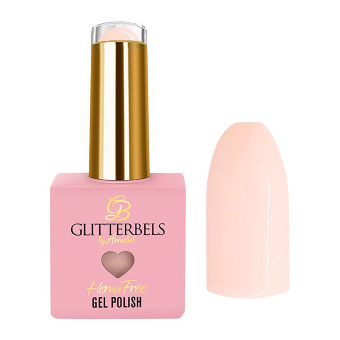 Glitterbels Hema Free Gel Polish Pastel Peach 8ml – gel polish by Glitterbels
