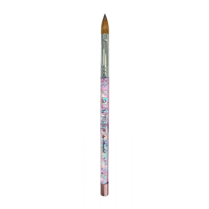 Glitterbels Pinched Pastel Glitter Acrylic Brushes – brush by Glitterbels