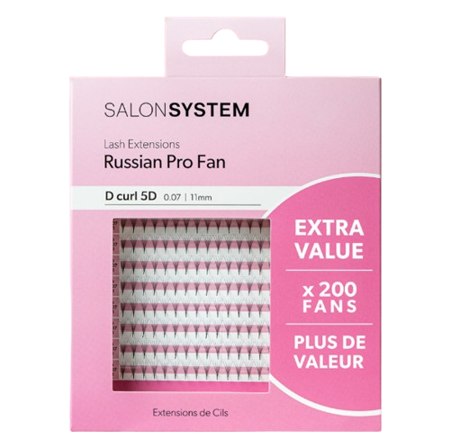 Salon System Extra Value ProFan 5D D Curl 0.07 12mm