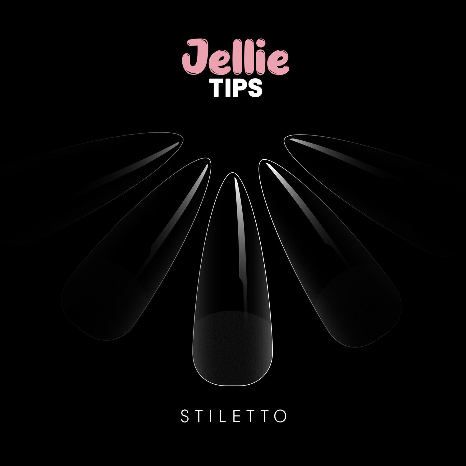 Halo Jellie Tips (Stiletto) – set of tips by Pure Nails