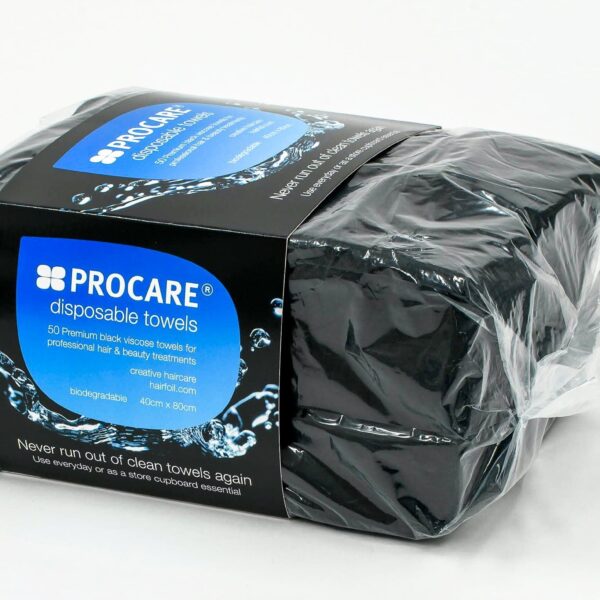 Procare Disposable Towels Black 50 Pack
