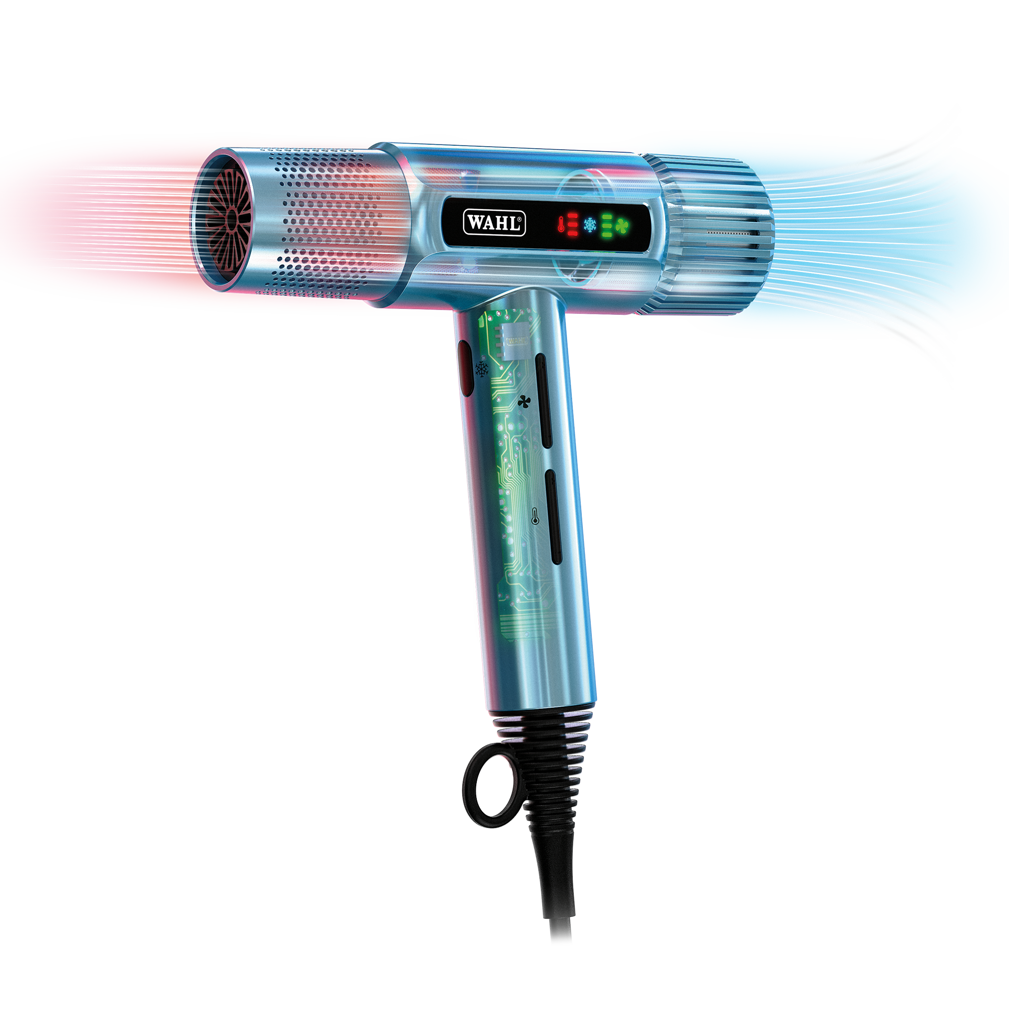 Wahl Pro Vanquish Cool Blue Digital Motor Hairdryer – view 4
