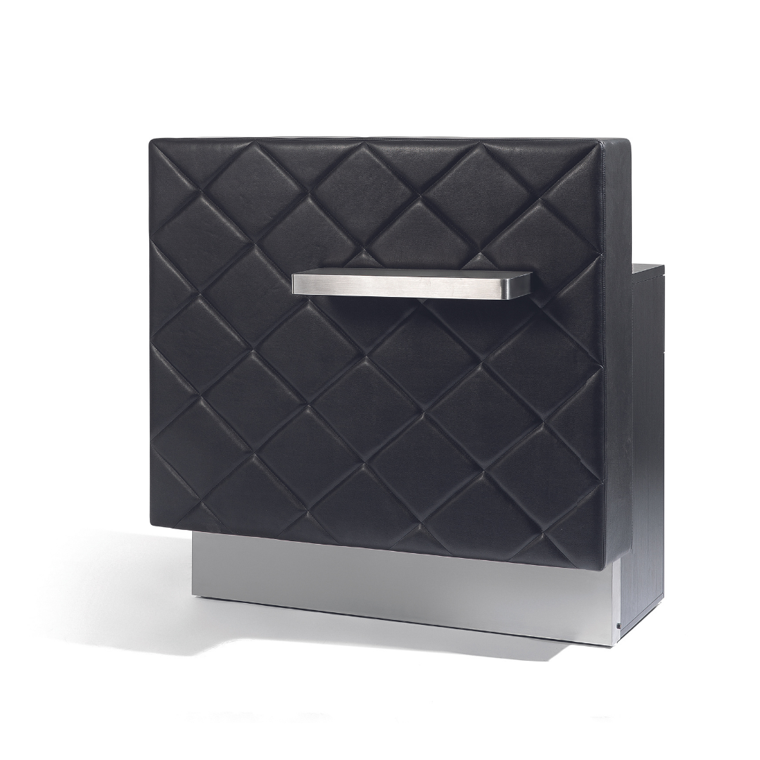 SIBEL FIDUCIA Wood Veneer Reception Desk – piece of salon furniture by Sibel