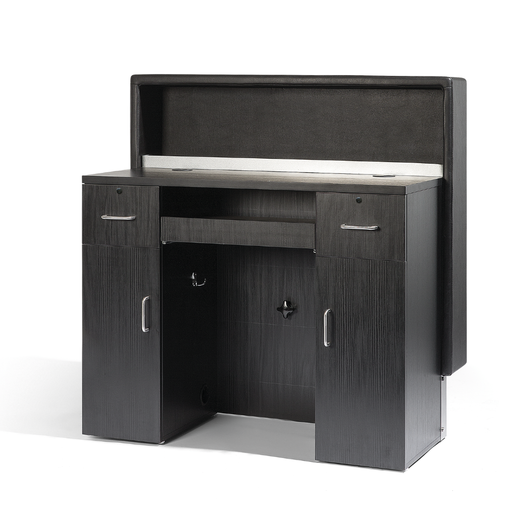 SIBEL FIDUCIA Wood Veneer Reception Desk – view 2
