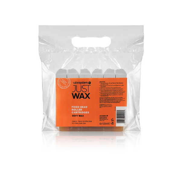 Just Wax Large Head Roller Cartridge Soft Wax 6 x 100ml