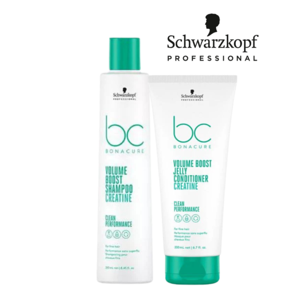 Schwarzkopf Volume Boost Creatine Shampoo 250ml & Jelly Conditioner 200ml Duo