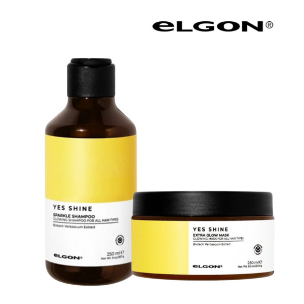 Elgon Yes Shine Sparkle Shampoo & Extra Glow Mask 250ml Duo